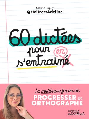 cover image of 60 dictées pour s'entraîner